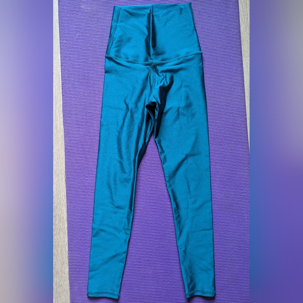 Emily Hsu Designs Blue Leggings High Waist Performance M